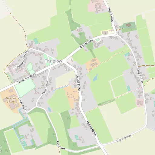Map of Thriplow