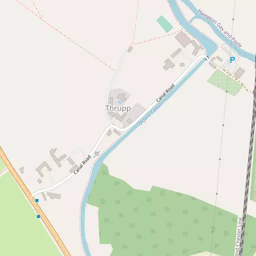 Map of Thrupp