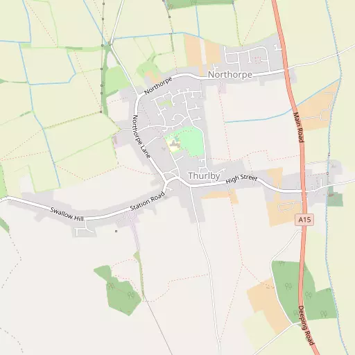Map of Thurlby
