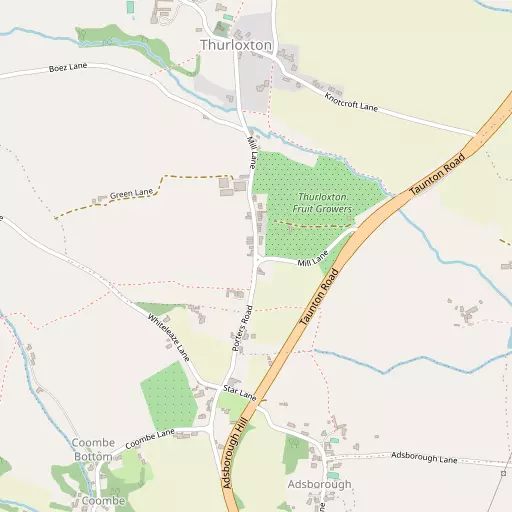 Map of Thurloxton