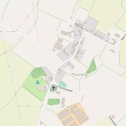 Map of Thurning