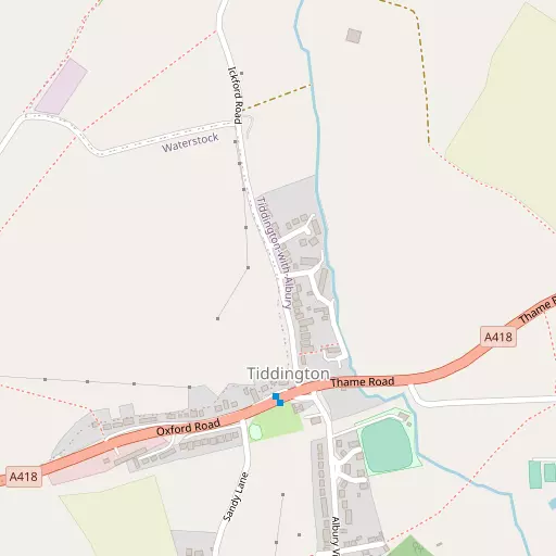 Map of Tiddington