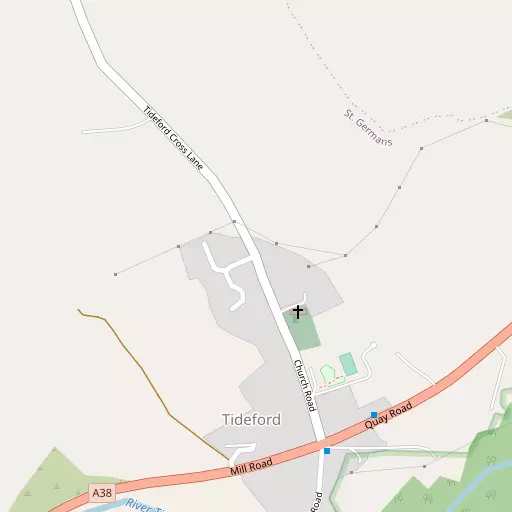 Map of Tideford