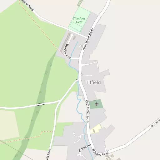 Map of Tiffield