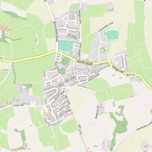 Map of Timsbury
