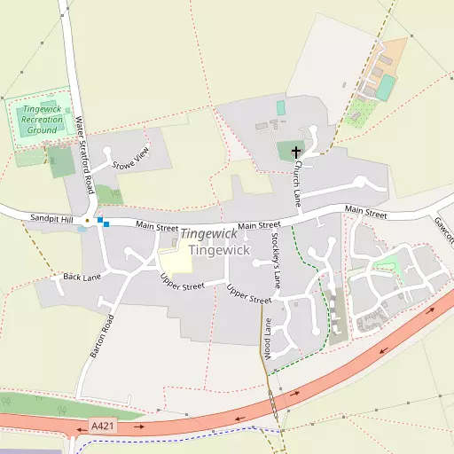 Map of Tingewick