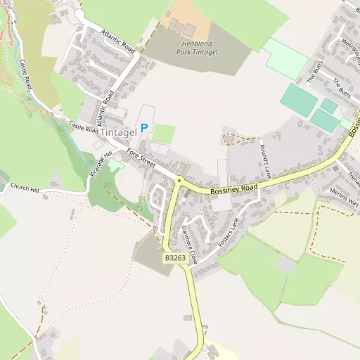 Map of Tintagel