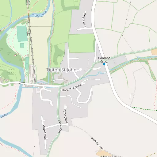 Map of Tipton St John
