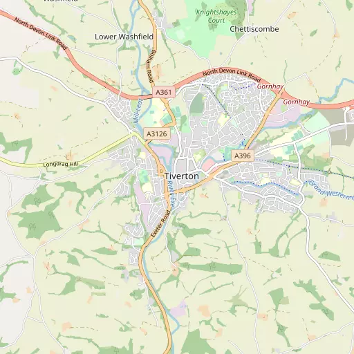 Map of Tiverton