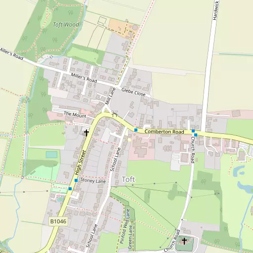Map of Toft