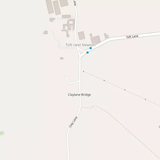 Map of Toft next Newton