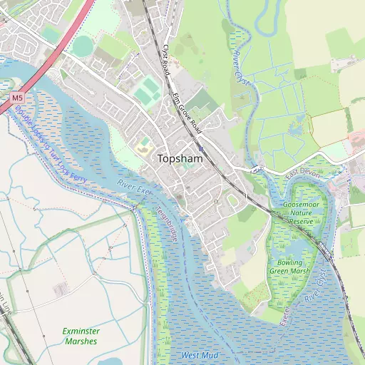 Map of Topsham