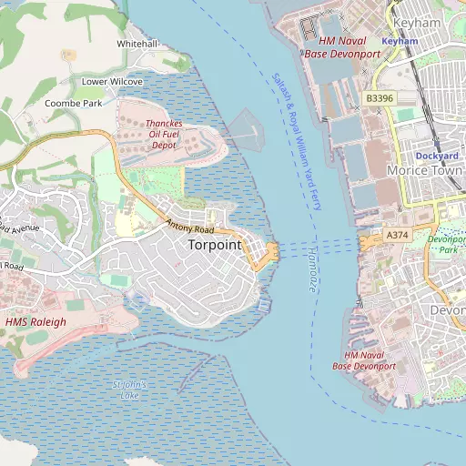 Map of Torpoint
