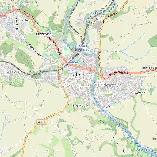 Map of Totnes