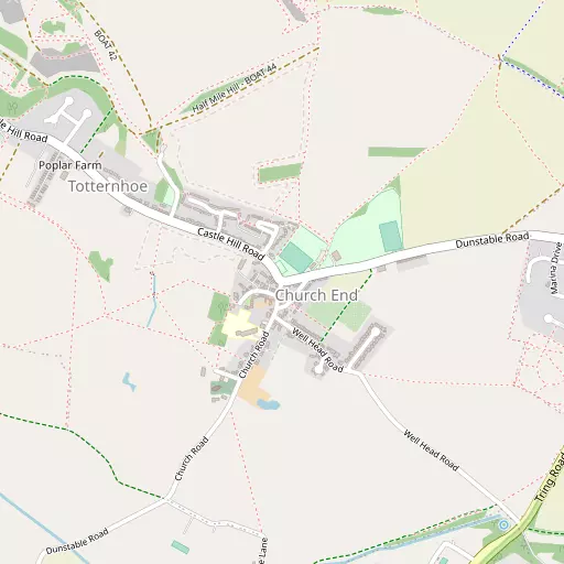 Map of Totternhoe