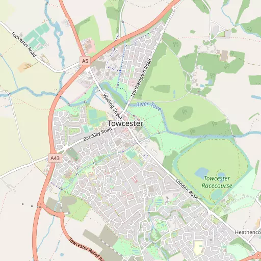 Map of Towcester