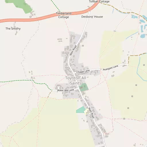 Map of Toynton All Saints