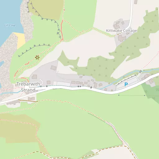 Map of Trebarwith Strand