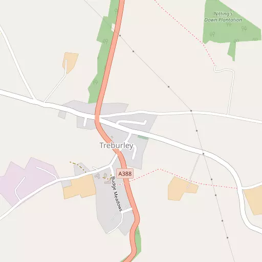 Map of Treburley