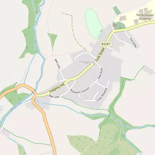 Map of Tregony