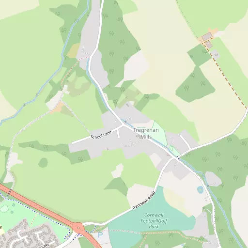 Map of Tregrehan Mills