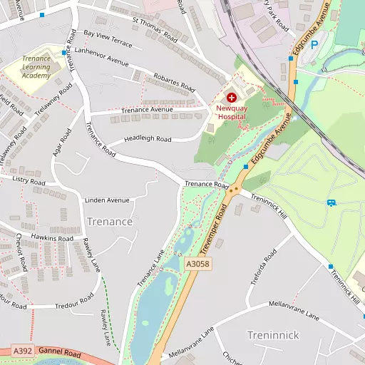 Map of Trenance