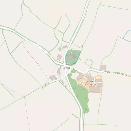 Map of Treneglos