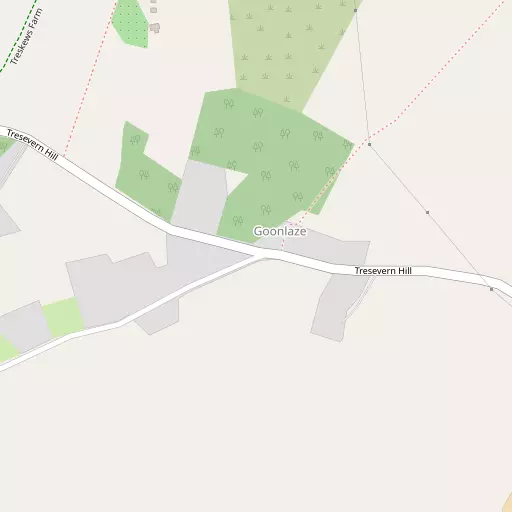 Map of Tresevern Croft