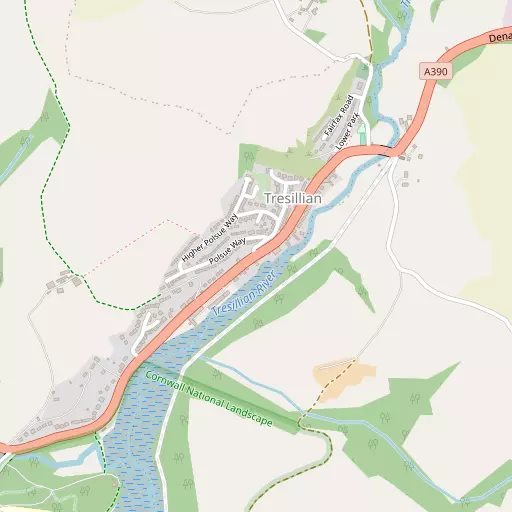 Map of Tresillian