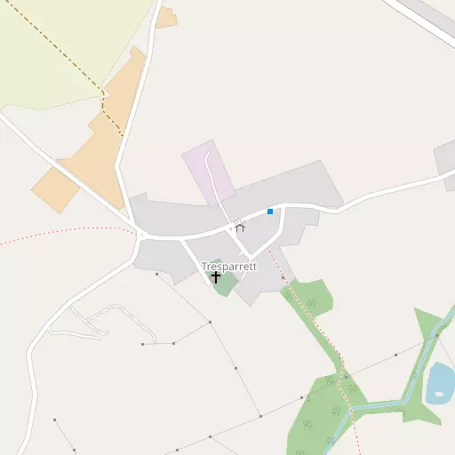 Map of Tresparrett