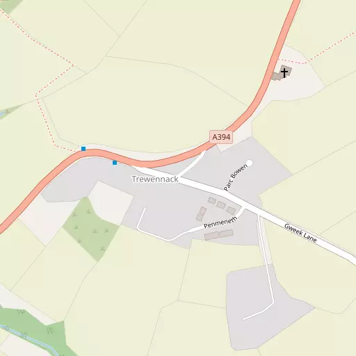 Map of Trewennack
