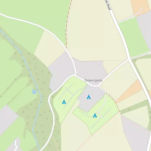 Map of Treworgans