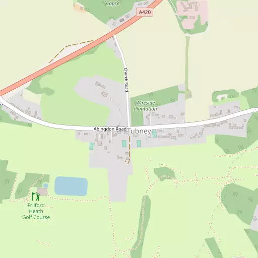 Map of Tubney