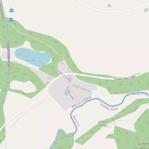 Map of Tucking Mill