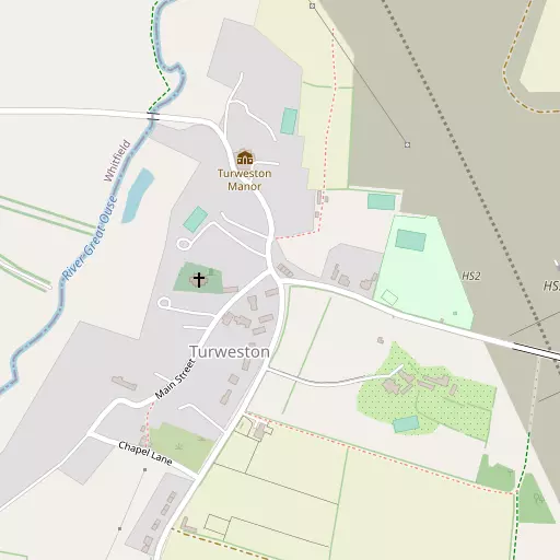 Map of Turweston