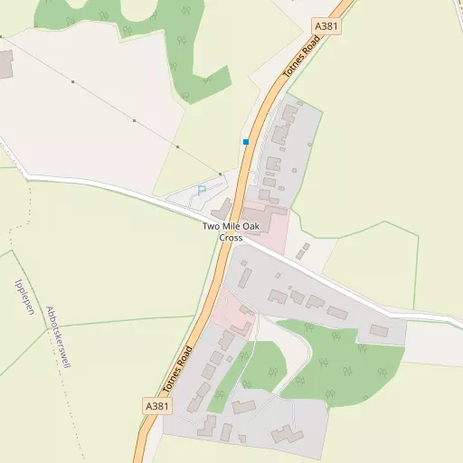 Map of Two Mile Oak Cross