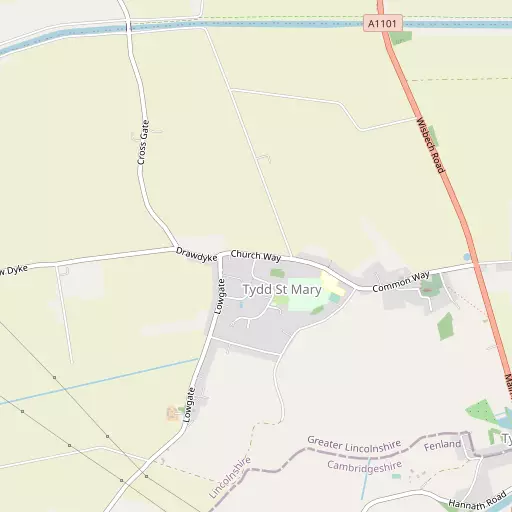 Map of Tydd St Mary