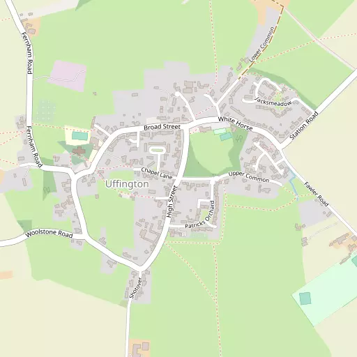 Map of Uffington