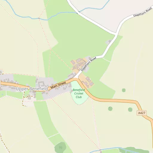 Map of Upper Benefield