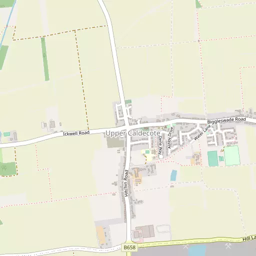 Map of Upper Caldecote