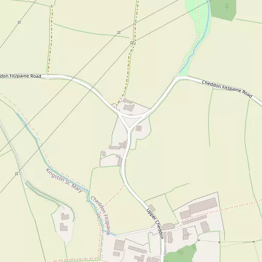 Map of Upper Cheddon