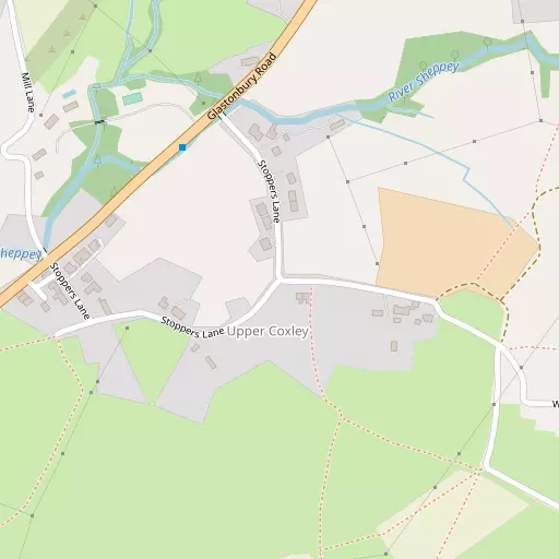 Map of Upper Coxley