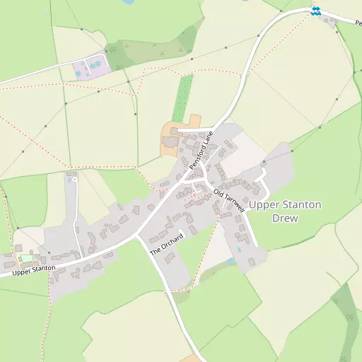 Map of Upper Stanton Drew