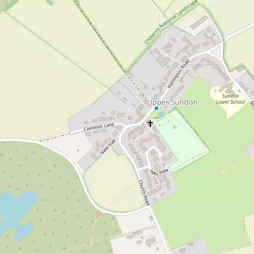 Map of Upper Sundon