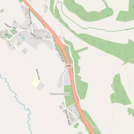 Map of Upper Swainswick