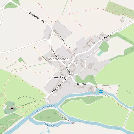 Map of Wadenhoe