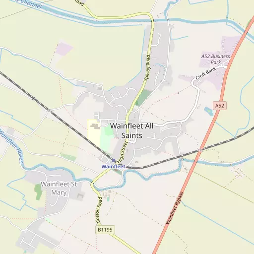 Map of Wainfleet All Saints