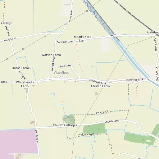 Map of Wainfleet Bank
