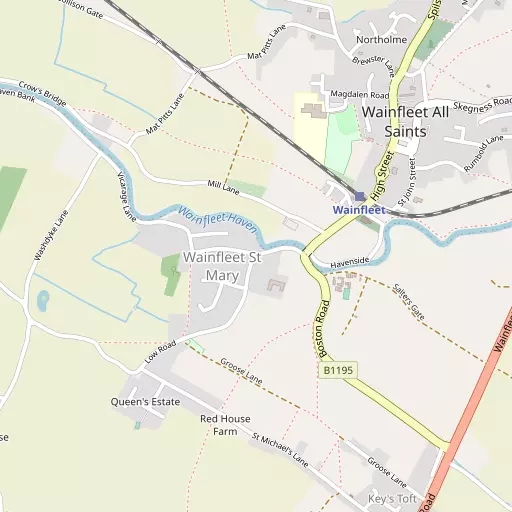 Map of Wainfleet St Mary