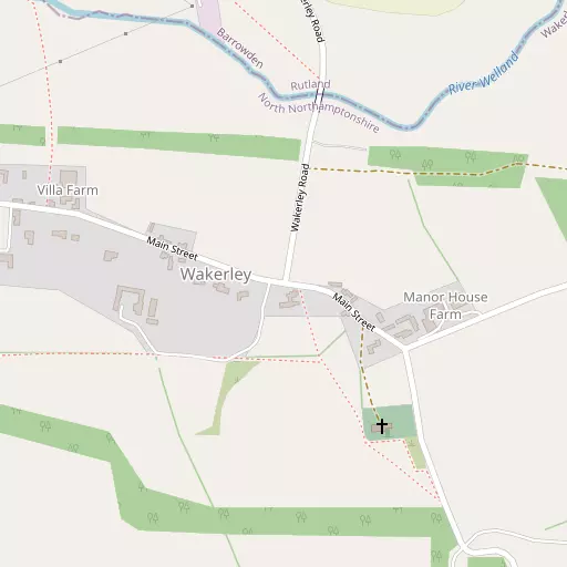 Map of Wakerley